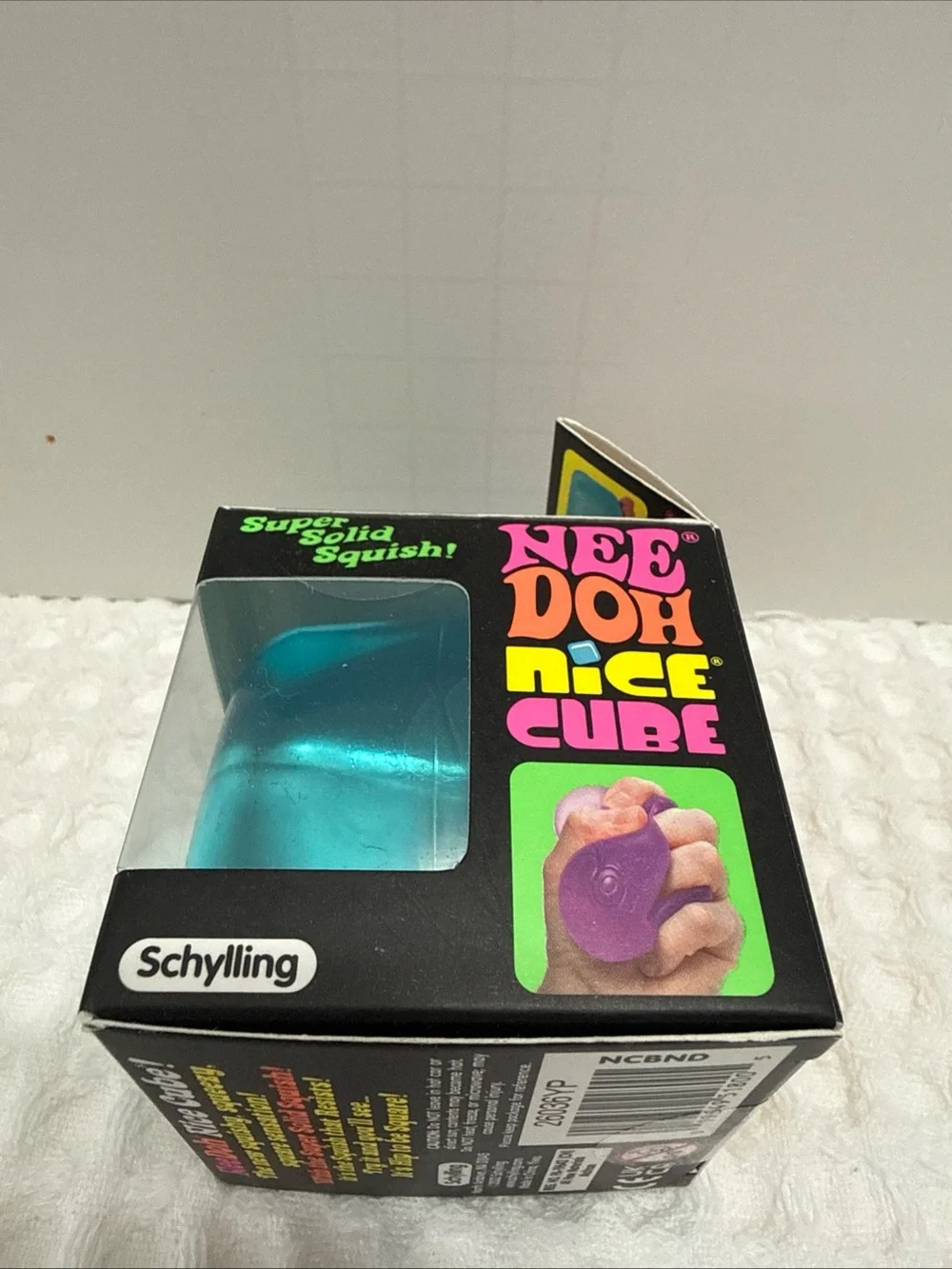 NeeDoh Nice Cube Stress Toy - Teal Blue